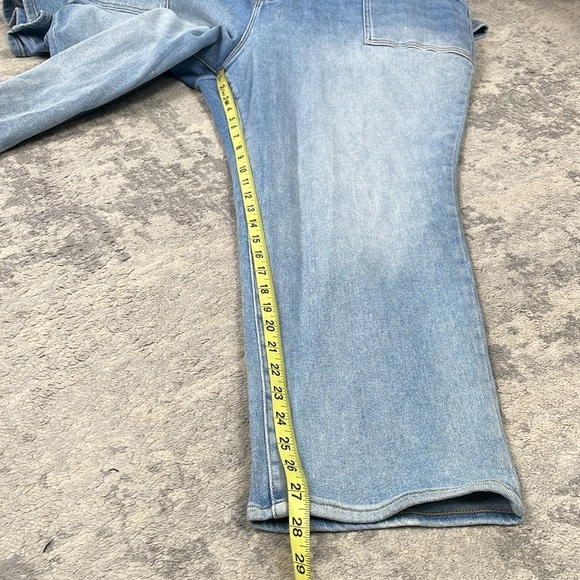 New Good American Fit For Success Jumpsuit in Blue274 Denim Jean Sz 7 - Picture 11 of 14